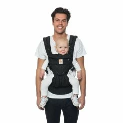 Ergobaby Omni 360 All Position Baby Carrier Cool Air Mesh - Onyx Black -Baby Jogger shop Omni Cam Black Out 89097.1580442430