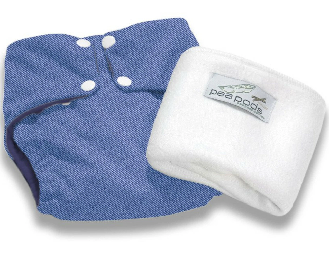 Pea Pods Reusable Nappy One Size - Denim Print 3 Pea Pods Reusable Nappy One Size - Denim Print