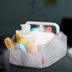 Skip Hop Nursery Style Light Up Nappy Caddy Heather Grey -Baby Jogger shop SH304300 4 13401.1642395908