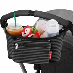 Skip Hop Grab & Go Stroller Organiser Black & Grey Stripe -Baby Jogger shop SH9I633510 2 06288.1642397232