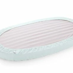 Stokke Sleepi Fitted Sheet 120Cm Powder Blue -Baby Jogger shop SleepiBed FittedSheet bottom PowderBlue 200206 3398 press 1 21655.1643607025