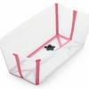 Stokke Flexi Bath V2 Transparent Pink -Baby Jogger shop Stokke Flexi Bath 171017 3095 Open Transparent Pink.SP 1024x1024 45956.1643781309