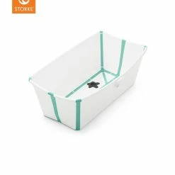 Stokke Flexi Bath V2 White -Baby Jogger shop Stokke Flexi Bath 171017 3095 Open White Aqua.SP 1024x1024 94411.1643606534