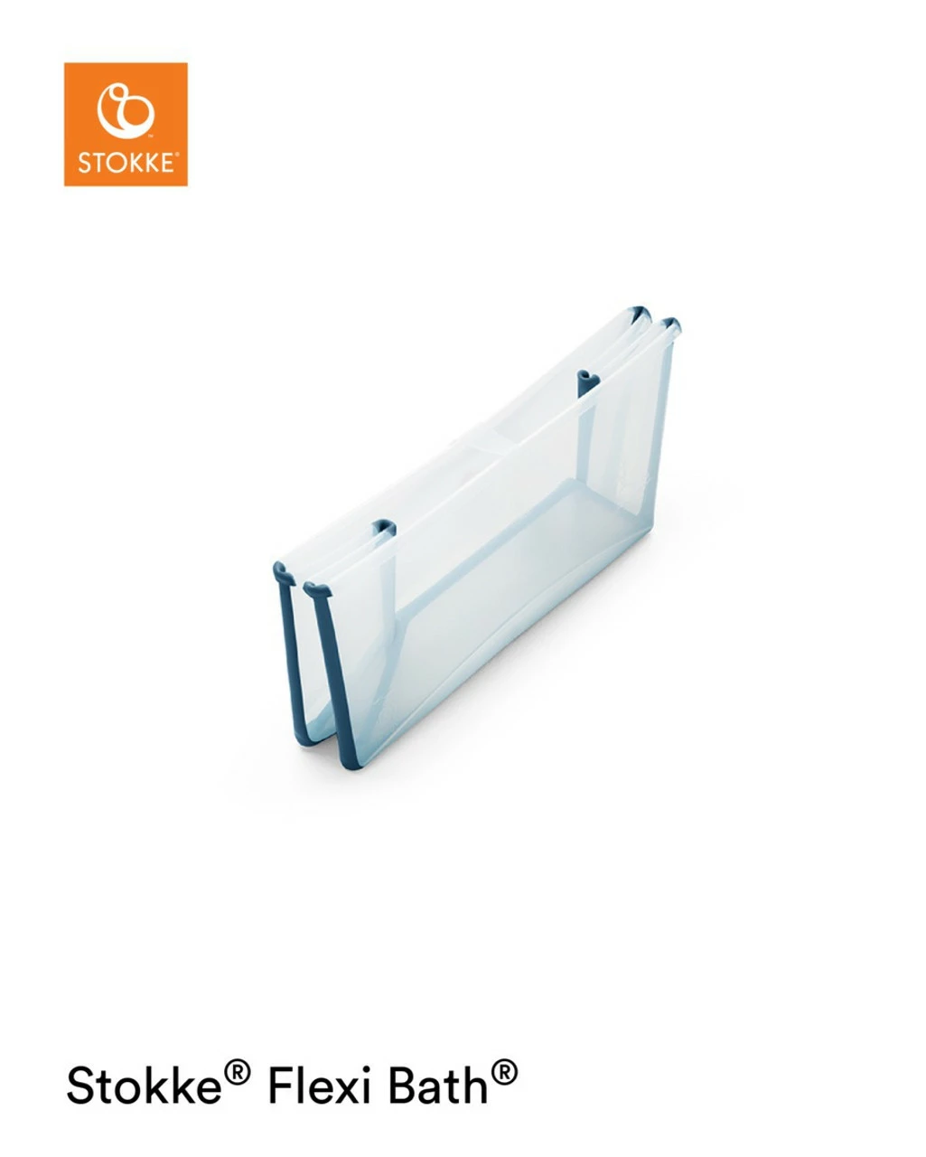 Stokke Flexi Bath V2 Transparent Blue 5 Stokke Flexi Bath V2 Transparent Blue - Image 3