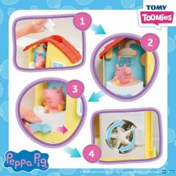 Tomy Toomies Peppa Pig Peppa's House Bath Playset 9 Tomy Toomies Peppa Pig Peppa's House Bath Playset -Baby Jogger shop TOMY Toomies Peppa Pig Peppas House Bath Playset 3 97107.1665379635